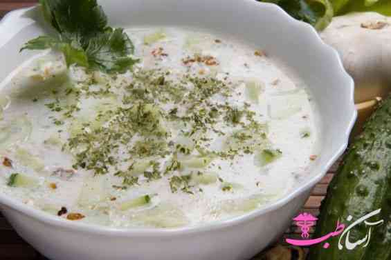 طرز تهیه آبدوغ خیار